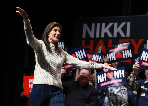 Haley at a campaign rally in New Hampshire.
