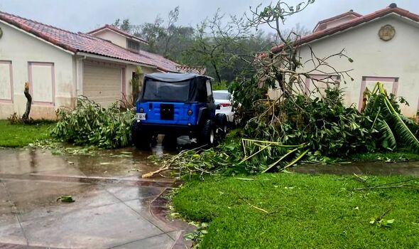 Damage from storm 