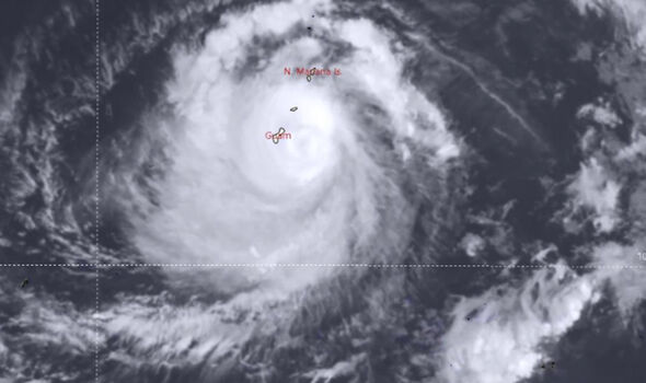 Super typhoon strengthening