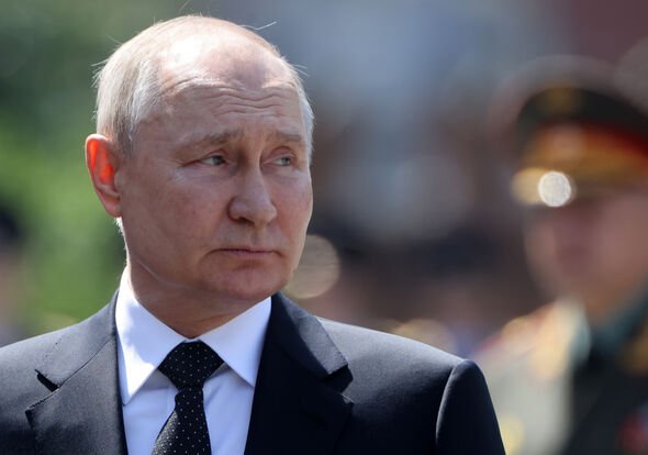 Vladimir Putin attends a ceremony on June 22, 2023 in Moscow, Russia