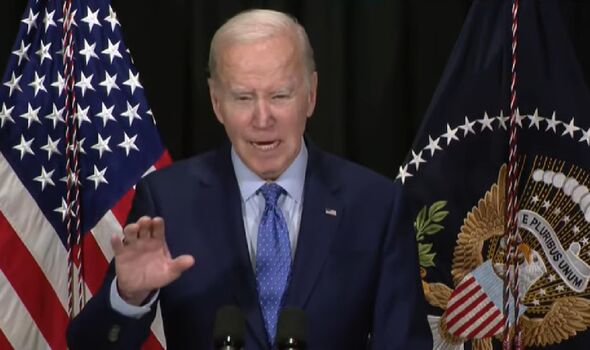 Joe Biden speaking in Nantucket, Massachusetts