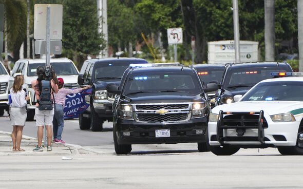 Trump's motorcade