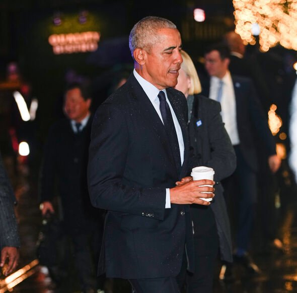 Barack Obama is seen on December 05, 2022 in New York City