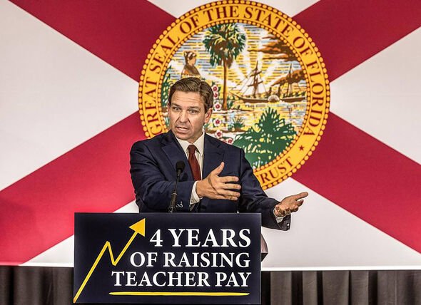 Ron DeSantis at True North Classical Academy charter school in Miami on Tuesday May 9, 2023