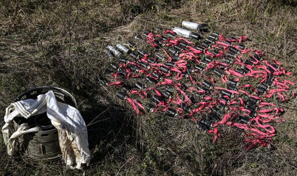 Cluster munitions.