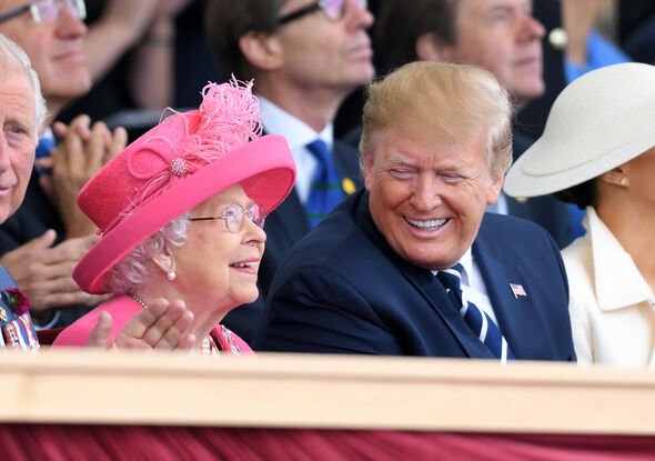 The Queen with Donald Trump back in 2019