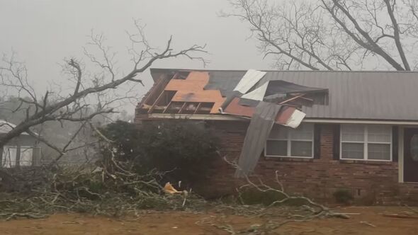 Damage in Cottonwood, Alabama